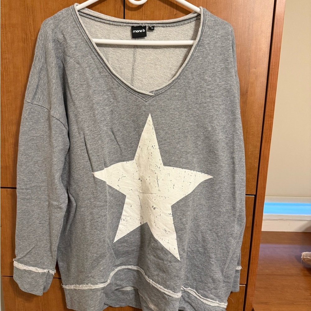 Gray Star Sweatshirt - image 1